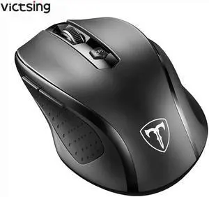 Wireless Mouse 3-Level DPI 6 Buttons Computer Mouse Comfortable Grip Ergonomic Mouse Gaming Mouse For Win 10/8/7/XP