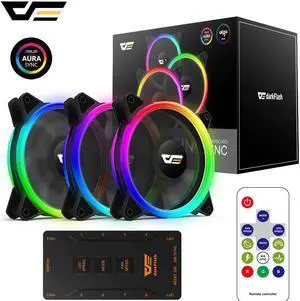 DR12 Pro Computer PC Case Fan 120mm RGB LED Quiet Remote Speed adjust AURA SYNC Computer Cooler Cooling RGB Case Fans