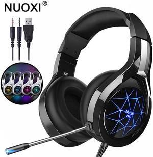 N1 Stereo Gaming Headset Best Casque Deep Bass Game Headphones Earphone with Mic LED Light for PS4 PC Xbox One