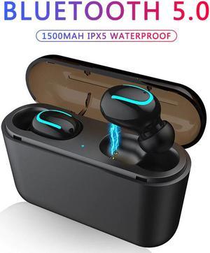 Earphones TWS Wireless Blutooth 5.0 Earphone Handsfree Headphone Sports Earbuds Gaming Headset Phone PK HBQ