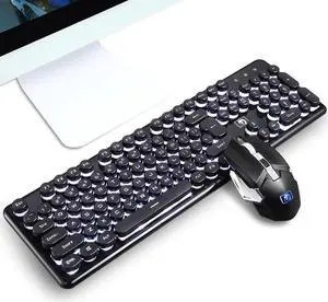 Gaming Keyboard and Mouse Set Rainbow Backlight Usb Ergonomic Mechanical Computer Keyboard and Mouse Kit for PC Laptop Mac