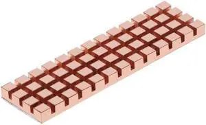 Copper Heatsink Cooler Heat Sink Thermal Conductive Adhesive for M.2 NGFF 2280 PCI-E NVME SSD Thickness 1.5/2/3/4MM
