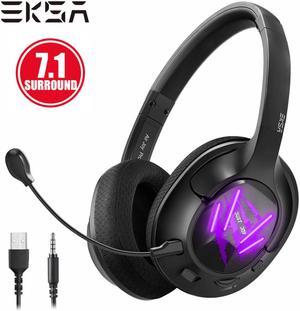 E3 Gaming Headset 7.1 Surround Stereo 3.5mm/USB Wired Headphones with Microphone Ultralight Headset Gamer For PS4/PC/Xbox