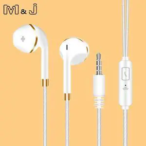 New V5 In-Ear Earphone For  Iphone 5s 6s 5 Bass Earbud Headset Stereo Headphone With Mic For Phone PC Mp3