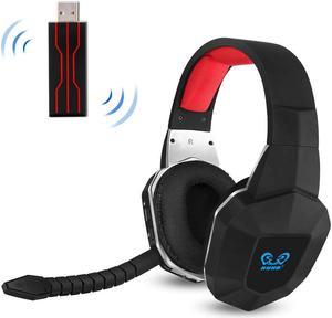 7.1 Wireless Headset 2.4Ghz Optical Noise Canceling Stereo Gaming Game Headphones for TV,PC,PS4,Xbox,with 7.1 Surround Sound