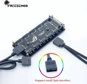 computer water cooler Symphony 10-way RBW hub supports 5V light fan. KZQ-SZ5