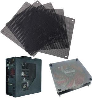 5PCS PC Computer Case Fan Cooler Dust Filter Dustproof Mesh 140mm Cuttable PVC Black