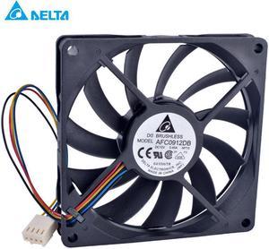 90mm fan 9015 90x90x15mm 12V 0.45A Double ball bearing 4 wire 4pin PWM computer CPU cooler thin cooling fan