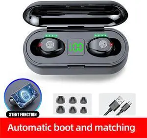 TWS bluetooth headphone 5.1 Touch Control Wireless Headset LED Power Display Earphone Gaming Auriculares with charging box
