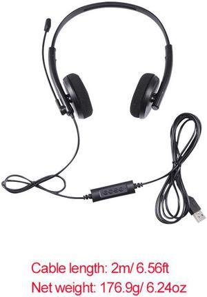 Gaming Earphone Headphone With Microphone Computer Headset USB Cable With Flexible Microphone for PC Computer Laptop