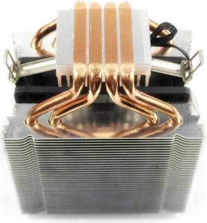 4 Heatpipe CPU Cooler Heatsink Cooling Quiet fans Radiator for Intel LAG 775 1155 1366 4 Heatpipe Dual Tower 4pin Cooler