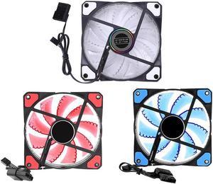 Computer 33 LED Lights 120mm Silent Fan 12V Luminous 3Pin 4Pin Plug Computer Case Heatsink Cooler Cooling Fan