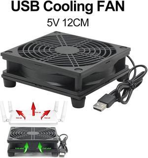 fan DIY PC Cooler TV Box Wireless Cooling Silent Quiet DC 5V USB power 120mm fan 120x25mm 12CM W/Screws Protective net