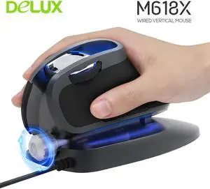 M618X Ergonomic Vertical Mouse Gamer Wired Gaming Computer 6D Mice 4000 DPI USB Adjustable Angle Laser Mause For Laptop PC
