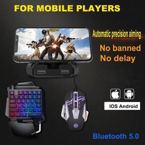Keyboards Mouse Converter Mobile Bluetooth 5.0 Wireless Mouse for PUBG Mobile Controller Gamer Gaming For IOS/Android/PC