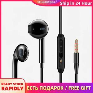 In Ear Stereo Earphone Line Control Earphone Mic Sport Subwoofer Headset For   Mi 9 8 Gaming 3.5mm Plug 3D Surround