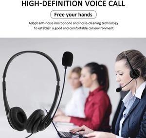 High Quality Wired Headset With Microphone For PC Computer Work Gaming 360 Rotatable Earphone With USB Wire Control Dropship