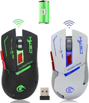 2.4G Wireless Mouse USB Rechargeable Backlight Mouse 2400DPI Ergonomic Optical Mouse Fast Remove Gaming Mouse Computer Mouse
