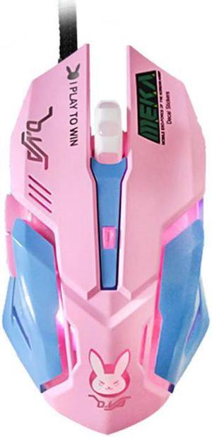 6 Buttons Breathing LED Backlit Gaming Mouse D.VA  Reaper Wired Computer Mouse For Overwatch pc Gamer Mice Gaming Mice Gamer