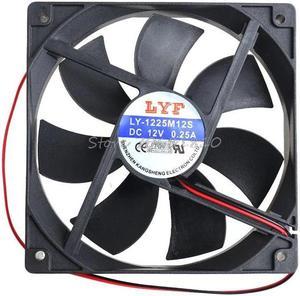 12V 2 Pin Computer Cooler Small Cooling Fan 120mm x 120mm x 25mm PC Box System Hydraulic Cooling Fan For Computer Heatsink Z09