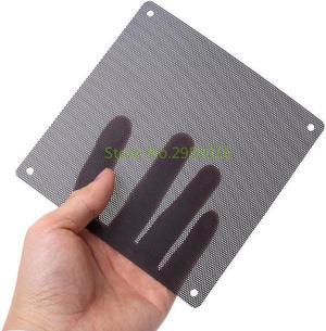 5Pcs 140mm Cuttable Black PVC PC Fan Dust Filter Computer Case Cooler Dustproof Mesh Cover PC Cooling Accessories C26