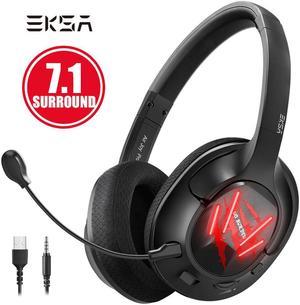 7.1 Surround Gaming Headset Gamer E3 Wired Game Headphones USB/3.5mm Earphones Noise-canceling Mic for PS4/Xbox/PC/Laptop