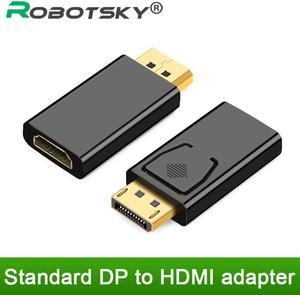 to HDMI Adapter Converter Display Port Male DP to HDMI Female HD TV Cable Adapter Video Audio For PC TV Projector