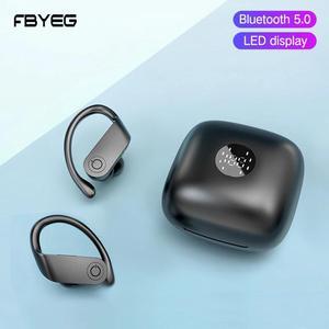 tws wireless bluetooth headphones gaming headset sports terproof stereo bass earbuds Ear hook earphone handsfree mobile