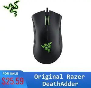 Original  DeathAdder Essential Ergonomic Professional-Grade Gaming Mouse 6400 DPI Optical Sensor Gamer For Computer Laptop