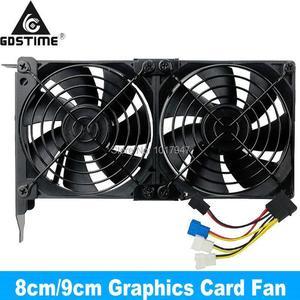 8CM 9CM Universal Desktop Computer VGA Cooler Partner Ultra Quiet 80MM 90MM Chassis PCI Graphics Card Cooling Fan Companion