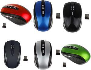 6 Buttons Laptop Notebook PC Mouse Cordless Optical Game Mice 3 Adjustable DPI 2.4G Wireless Gaming Mouse