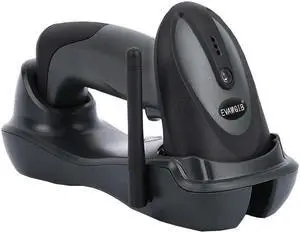 1D CCD handheld barcode scanner with stand barcode reader with long transmission auto scanning gun with memory USB interface