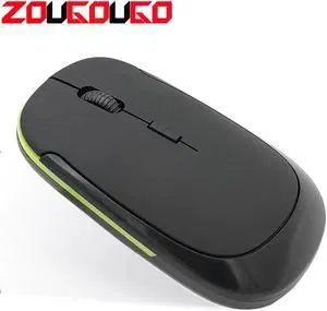 2.4G portable Wireless Optical Gaming Mouse Ultra-thin Mice with USB Receiver for Laptop Notebook PC