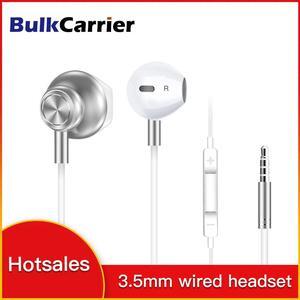 Earphones Stereo 3.5mm Earbuds In-Ear Music Headset With Mic Volume control super clear ear buds For Cell Phone MP3 Gaming