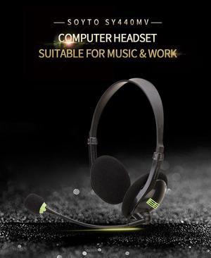 Gaming Headset Headphones Interface Head-mounted Laptop Computer PC Earphon With Microphone Wired Stereo Headphones