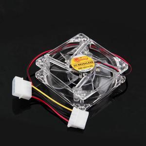 PC Fan 80mm With LED 8025 Silent Cooling Fan 12V LED Luminous Chass  Case Cooling Fan Mod Easy Installed