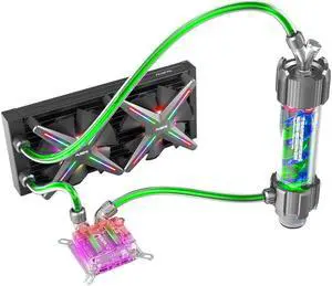 XTREME PC Case DIY Water Coolling 240mm Adjustable RGB ASUS Sync Gigabyte RGB FUSION Support LGA 115x/AM2/AM3/AM4