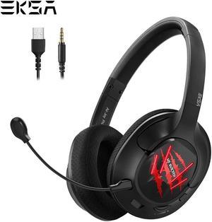 E3 Pro Gaming Headphones with 7.1 Surround/ Stereo 2 in 1 Gaming headset  with Detachable Mic for Xbox/PS4/PC/Phones