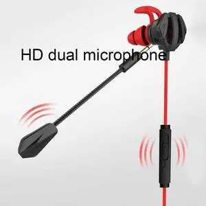 Dynamic Noise Reduction In-Ear Wired Call Earphones Gaming Computer Earpiece With Dual Mic Dynamic Noise Reduction In-Ear Wired Call Earphones Gaming Computer Earpiece With Dual Mic