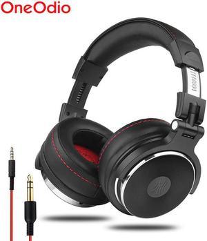 Wired Professional Studio Pro DJ Headphones With Microphone Over Ear HiFi Monitor Music Headset Earphone For Phone PC