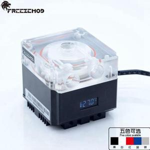 Compute cooling pc water cooler mute pump PWM intelligent flow 800L/H VA LCD temperature sense RGB light. PU-FS4M-P