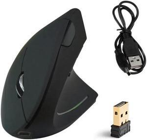5D Wireless Optical Gaming Mouse With USB Portable 1600DPI 2.4GH Ergonomic Upright Vertical Mouse For PC Desktop Laptop Computer