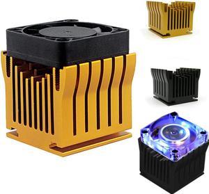 1 Pieces Aluminum Cooler Heatsink DIY Northbridge Golden Black Heat sinks Cooling with 40x40x10mm Fan For PC Computer Case