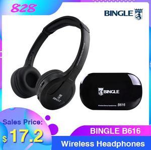 B616 Multifunction Wireless Stereo Headphones On Ear Headset FM Radio Wired Earphone Transmitter for MP3 PC Smart Phones