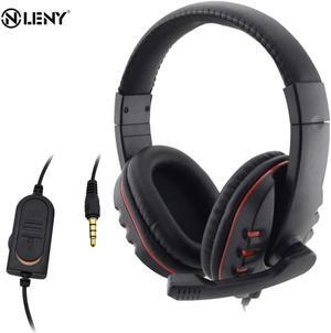 Headphone 3.5mm Gaming Headset Headphone Earphone Music Microphone for PS4 Play Station 4 Game PC AUX Line Type Dynamic