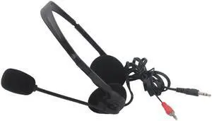 Class 3.5mm Headset with Mic Stereo Headphone Earphone Wired Adjustable PC Customer Service Video Conference TXTB1