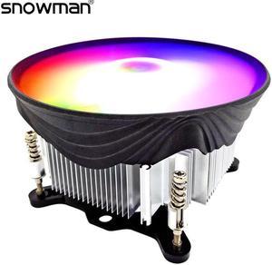 CPU Cooler RGB 120mm Screw mounting Heat Sink for Intel LGA 1150 1151 1155 1156 Radiator 3 Pin CPU Cooling Fan PC quiet