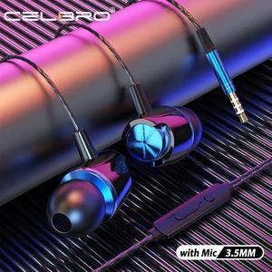 3.5mm Wired Earphones In Ear Sport Music Gaming Headset High Bass Sound Stereo Headphone Earbuds with Mic Headphones