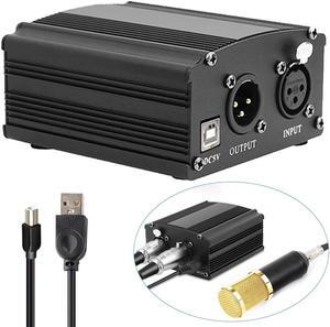 48V Phantom Power for bm 800 Condenser Microphone bm800 Karaoke Studio Microphone Xlr Cable bm-800 Phantom Power Sound Card