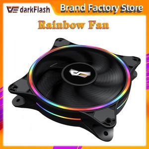 120mm PC Computer Ultra  D1 LED fan 120mm4pin Desktop PC Computer Cooling Cooler Silent Case rgb Fan Cooling Fans